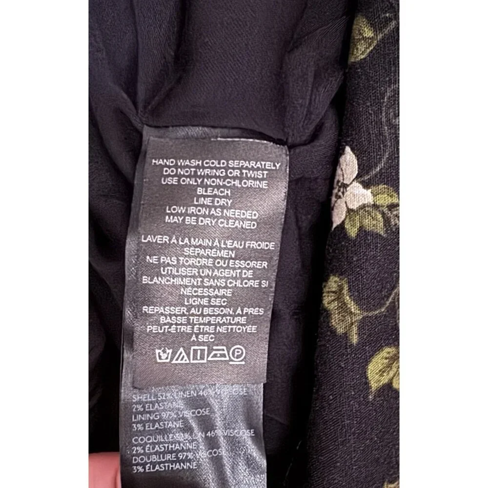 NWT Size 1X - Anthropologie Linen Blend smocked Puff-Sleeve Midi Dress ( US$178) - Picture 10 of 15